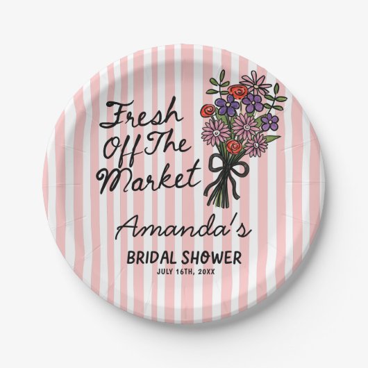 Junggesellinnenabschied-Papierplatten Pappteller (Vorderseite)