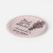 Junggesellinnenabschied-Papierplatten Pappteller (Schrägansicht)