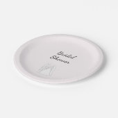 Junggesellinnenabschied-Papierteller Pappteller (Schrägansicht)