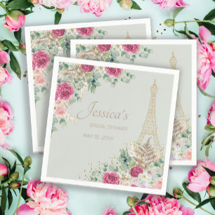 Junggesellinnenabschied Paris Frankreich Eiffeltur Serviette