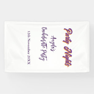 Junggesellinnenabschied Party Nächte Name Datum li Banner