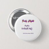Junggesellinnenabschied Party Nächte Name Datum li Button (Vorne & Hinten)