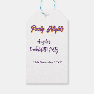 Junggesellinnenabschied Party Nächte Name Datum li Geschenkanhänger