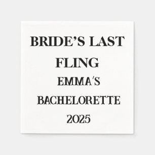 Junggesellinnenabschied - Personalisierte Serviett Serviette