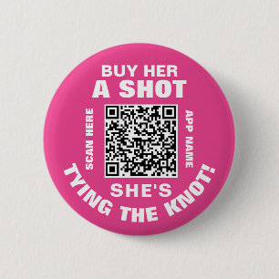 Junggesellinnenabschied QR Code Kauf ihr einen Sho Button