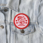 Junggesellinnenabschied Queen of Hearts Button (Beispiel)