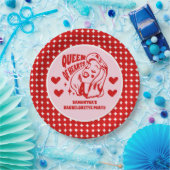 Junggesellinnenabschied Queen of Hearts Pappteller (Party)