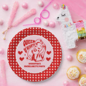 Junggesellinnenabschied Queen of Hearts Pappteller (Party)