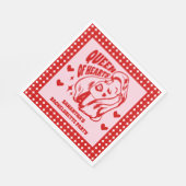 Junggesellinnenabschied Queen of Hearts Serviette (Ecke)