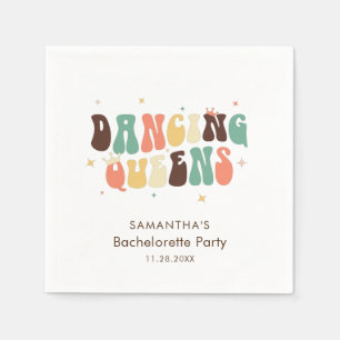 Junggesellinnenabschied Retro Disco Individuelles  Serviette