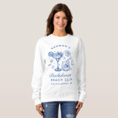 Junggesellinnenabschied Retro Moderne Minimalistis Sweatshirt (Vorne ganz)