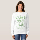 Junggesellinnenabschied Retro Moderner Minimalisti Sweatshirt (Vorne ganz)