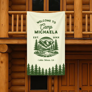 Junggesellinnenabschied Retro Willkommen Banner