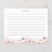 Junggesellinnenabschied Rezeptkarte Lebenslange Sc (Rückseite)