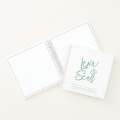 Junggesellinnenabschied Sage Green Spiralblock Notizblock (Innenseite)