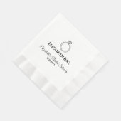 Junggesellinnenabschied Serviette (Ecke)
