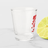 Junggesellinnenabschied-Shotgläser Herzkönigin Schnapsglas (Links)