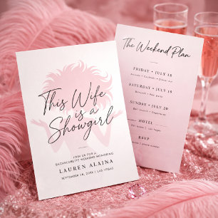Junggesellinnenabschied: Showgirl Script Wife Woch Einladung