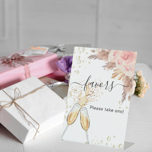 Junggesellinnenabschied sprudelnder Brunch-Geschen Sockelschild