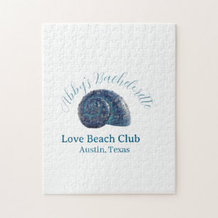 Junggesellinnenabschied Strandclub blaue Meeresmus Puzzle