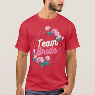 Junggesellinnenabschied Team Braut Blumen 18 T-Shirt