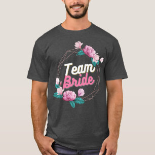 Junggesellinnenabschied Team Braut Blumen T-Shirt