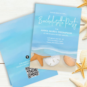 Junggesellinnenabschied Tropical Beach Custom Einladung