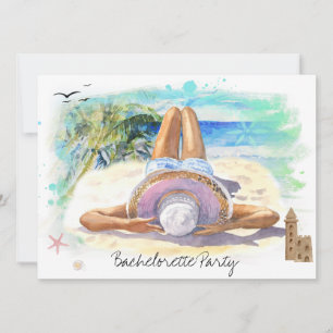 *~* Junggesellinnenabschied Tropisch Exotisch  QR  Einladung