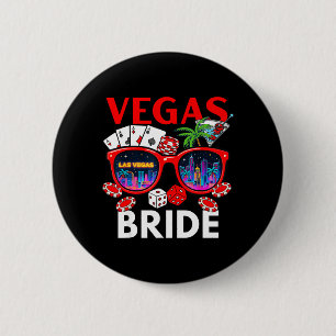 Junggesellinnenabschied Vegas-Hochzeit Braut-Trupp Button