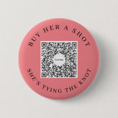 Junggesellinnenabschied Venmo QR Code Kauf der Bra Button (Vorderseite)
