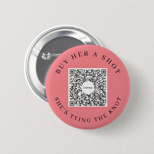 Junggesellinnenabschied Venmo QR Code Kauf der Bra Button (Vorne & Hinten)