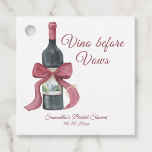 Junggesellinnenabschied Vino before vows Geschenkanhänger