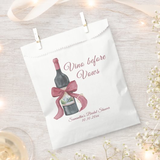 Junggesellinnenabschied Vino before vows Geschenktütchen (Ausgeschnitten)