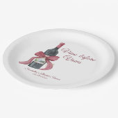 Junggesellinnenabschied vor den Hochzeitsgelübden Pappteller (Schrägansicht)