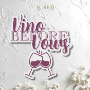 Junggesellinnenabschied Wein Thema Aufkleber