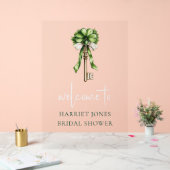 Junggesellinnenabschied Willkommen Wasserfarbe Gol Acrylschild (Hochzeit)