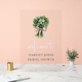 Junggesellinnenabschied Willkommen Wasserfarbe Kle Acrylschild (Hochzeit)