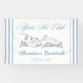 Junggesellinnenabschied Winter Apres Ski Club Banner