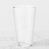 Junggesellinnenabschied Wochenende Champagnerflasc Glas (Rückseite)