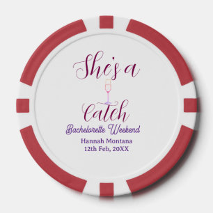 Junggesellinnenabschied Wochenende Champagnerflasc Pokerchips
