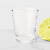 Junggesellinnenabschied Wochenende Champagnerflasc Schnapsglas (Links)