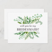 Junggesellinnenabschiede. Aquarell Einladung (Vorne/Hinten)