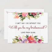 Junggesellinnenabschiede? bearbeitbar einladungspostkarte (Vorne/Hinten)