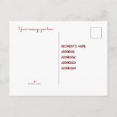 Junggesellinnenabschiede? bearbeitbar einladungspostkarte (Rückseite)