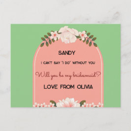 Junggesellinnenabschiede? bearbeitbar einladungspostkarte