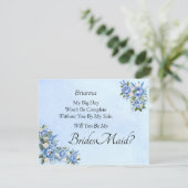 Junggesellinnenabschiede? Blue Peony Card (Stehend Vorderseite)