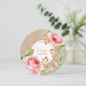 Junggesellinnenabschiede? Blume Einladung (Stehend Vorderseite)