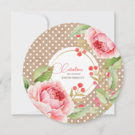 Junggesellinnenabschiede? Blume Einladung