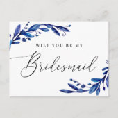 Junggesellinnenabschiede. Blumenschrift Einladungspostkarte (Vorderseite)