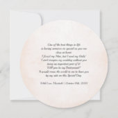 Junggesellinnenabschiede? Blush Pink Peony Wreath Einladung (Rückseite)